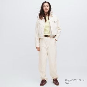 Uniqlo Off White Utility Work Pants